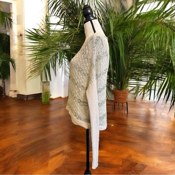 FREE PEOPLE Slubby Striped Pullover Sweater – Sea Mist – Size S - Picture 6 of 16